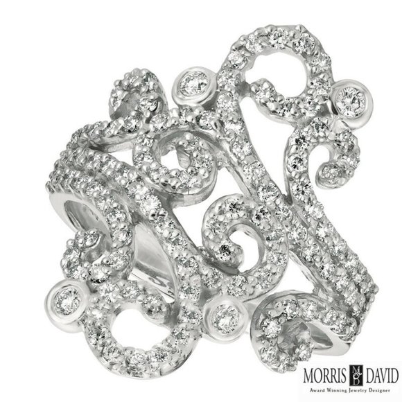 1.00 Carat Natural Diamond Cocktail Ring